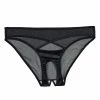 Playful Promises Charlie Black Cut-out Ouvert Brief Knickers