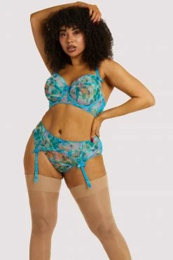 Playful Promises Knickers Joey Blue Watercolour Hipster Brief