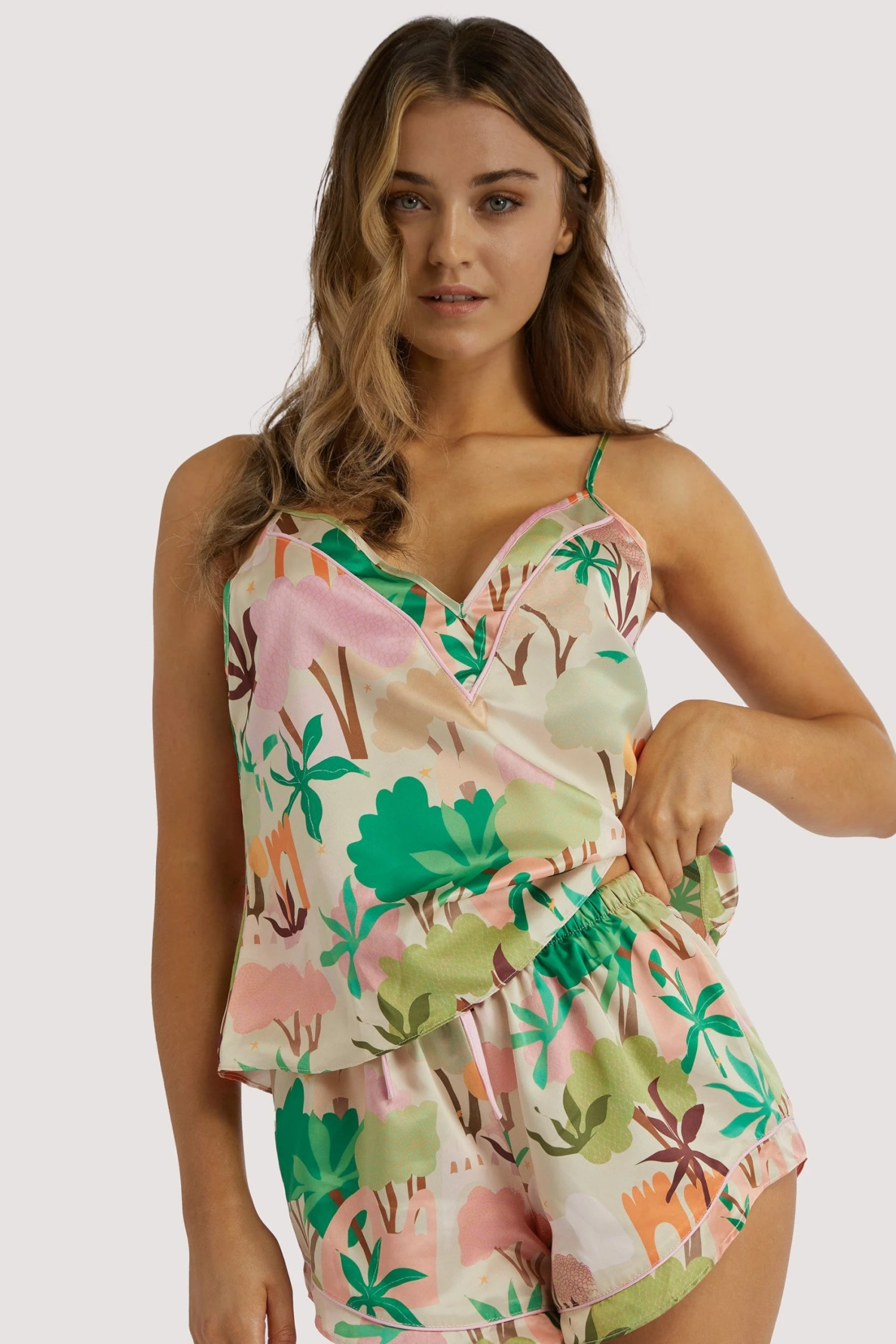 Promo ๐ Playful Promises Alja Horvat Recycled Abstract Print Cami Top Nightwear ๐งจ 1 Playful Promises Alja Horvat Recycled Abstract Print Cami Top Nightwear