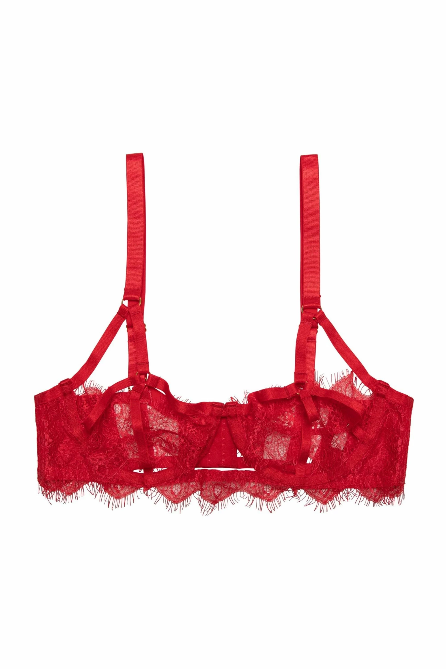 Deals ❤️ Wolf & Whistle Bras Chantal Red Cage Bra ❤️ 2 Wolf & Whistle Bras Chantal Red Cage Bra