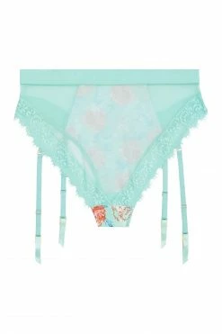 Felicity Hayward X PP Knickers Sabey Mint Floral High Waist Brief