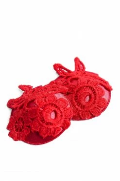 Hustler New In Accessories Red Applique Nipple Pasties
