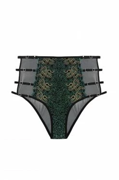 Best Sale ๐ Playful Promises New In Dakota Green & Gold Snake High Waist Brief ๐ 17 Playful Promises New In Dakota Green & Gold Snake High Waist Brief