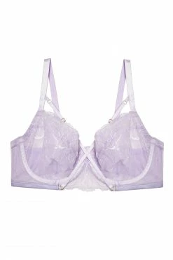 Best Pirce 🎉 Playful Promises Curve Exclusive Mila Lilac Lace Bra 🎁 9 Playful Promises Curve Exclusive Mila Lilac Lace Bra