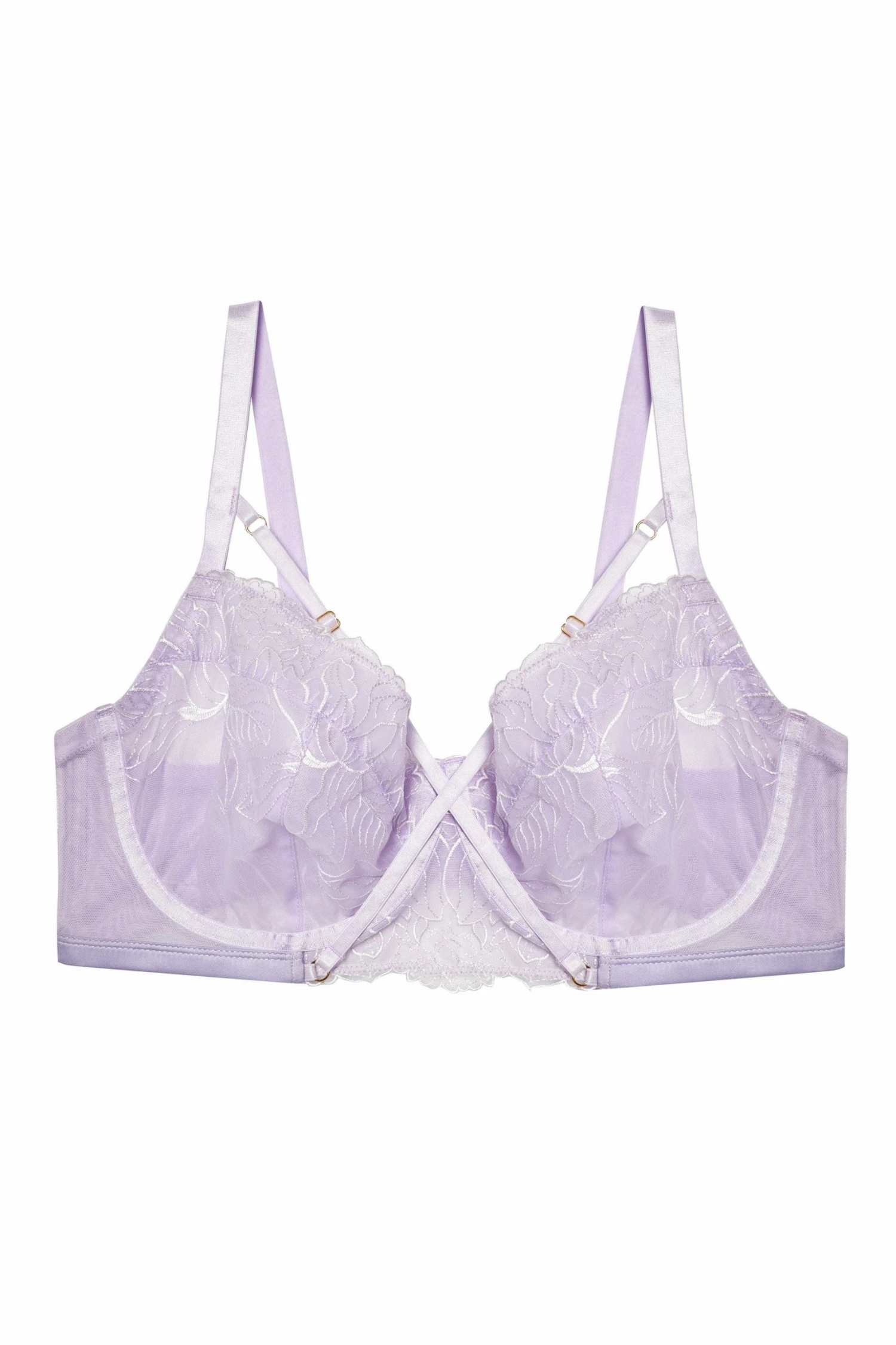 Best Pirce 🎉 Playful Promises Curve Exclusive Mila Lilac Lace Bra 🎁 5 Playful Promises Curve Exclusive Mila Lilac Lace Bra