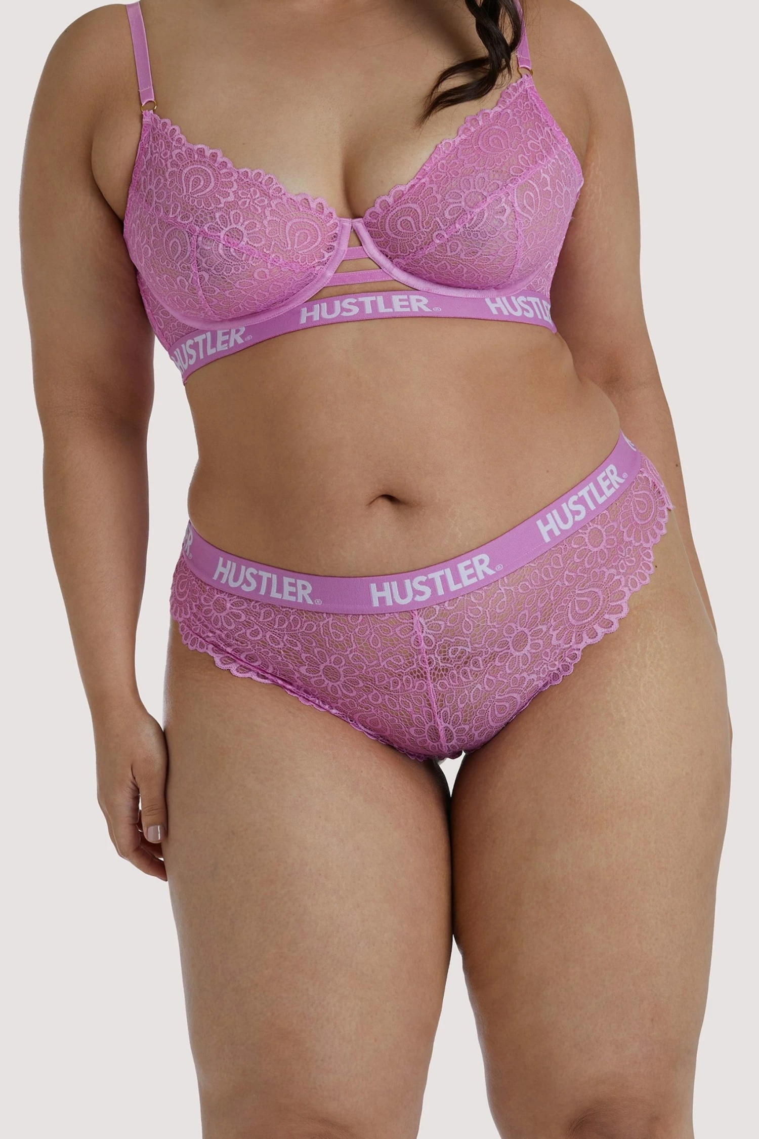 Discount ๐งจ Hustler Branded Pink Curve Lace Brief Everyday Lingerie ๐ 1 Hustler Branded Pink Curve Lace Brief Everyday Lingerie