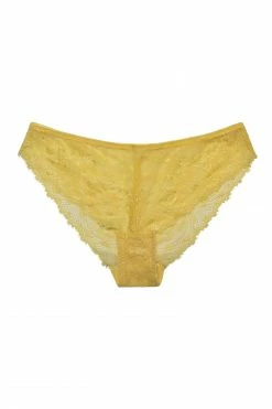 Wolf & Whistle Ariana Yellow Everyday Lace Brief