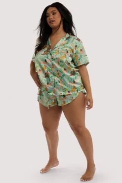 Cheap 🌟 Playful Promises Bodil Jane Recycled Nudes & Flowers Short Sleeved 👚 Shirt Nightwear 🔔 16 Playful Promises Bodil Jane Recycled Nudes & Flowers Short Sleeved Shirt Nightwear