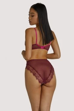 Wolf & Whistle Neve Kimono Print Plunge Bra