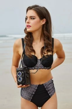 Bettie Page Lingerie Eco Vivien High Waist Bikini Brief Swimwear