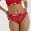 Hustler Branded Red Lace Brief Everyday Lingerie