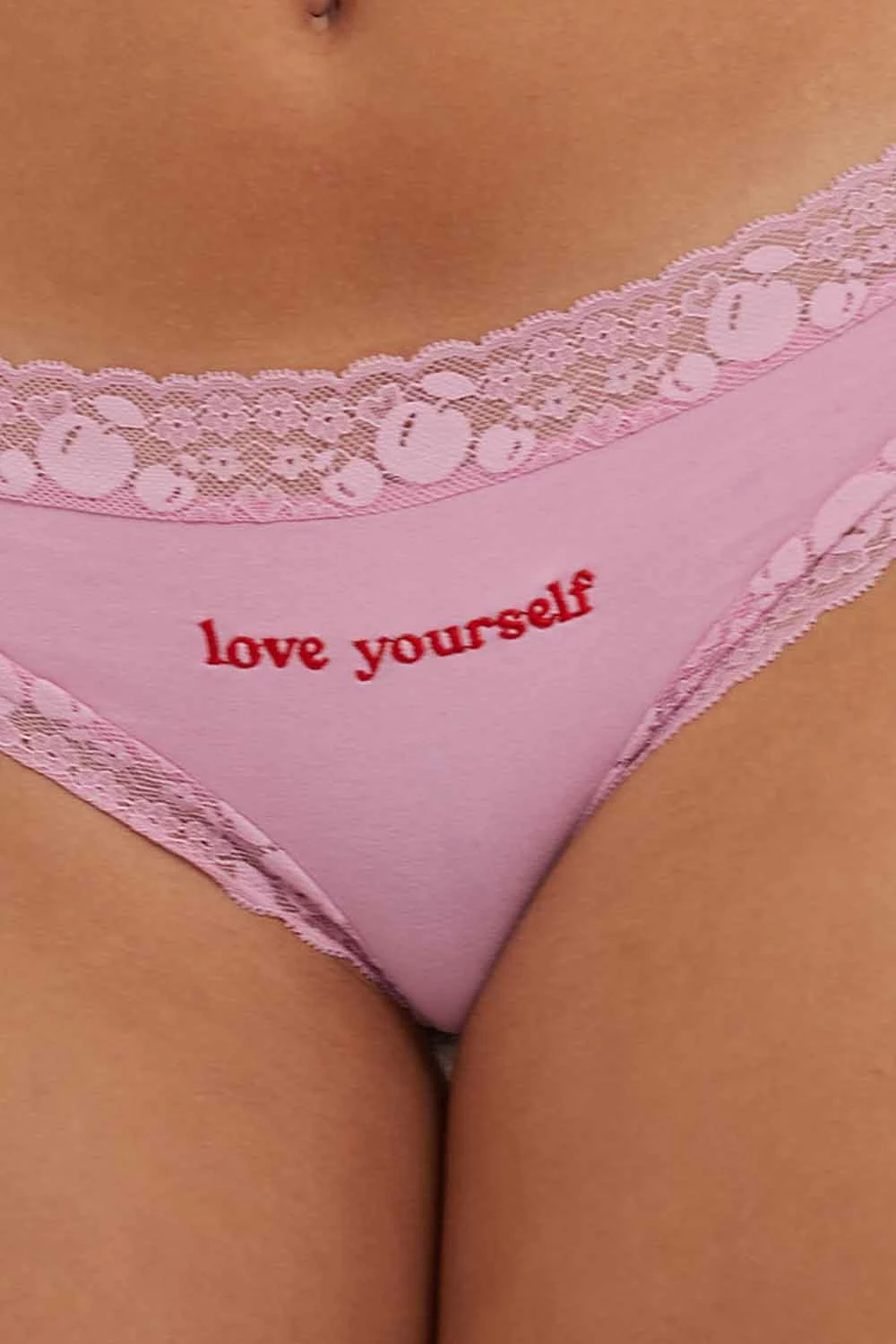 Hot Sale ๐ Squish Squish X Playful Promises Love Yourself Pink Embroidered Brief ๐ 5 Squish Squish X Playful Promises Love Yourself Pink Embroidered Brief
