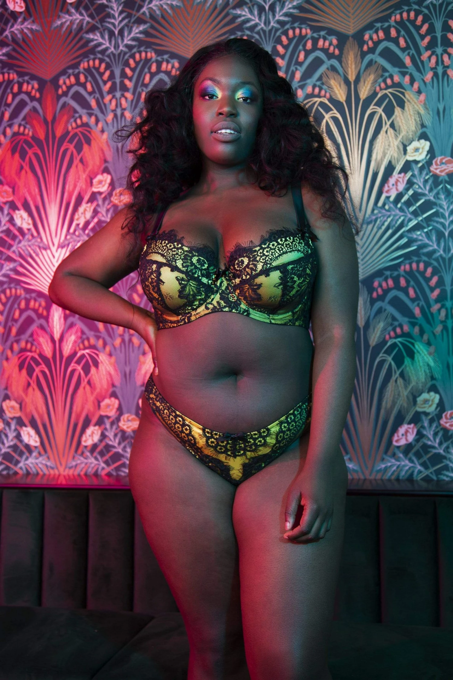 Buy 🔥 Playful Promises Jaquelina Mustard Contrast Plunge Bra 🔔 12 Playful Promises Jaquelina Mustard Contrast Plunge Bra