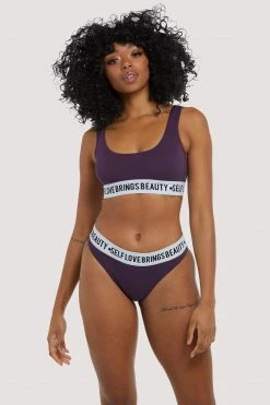 Felicity Hayward X PP Bras Self Love Purple Crop Top