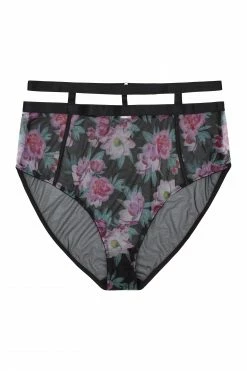 Playful Promises Curve Exclusive Gabi Fresh Nemi Floral Strappy Brief Knickers