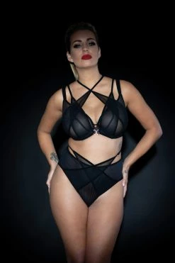 Scantilly By Curvy Kate Black Magic High Waist Brazilian