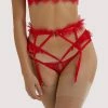 Wolf & Whistle Chantal Red Lace Suspender Suspenders