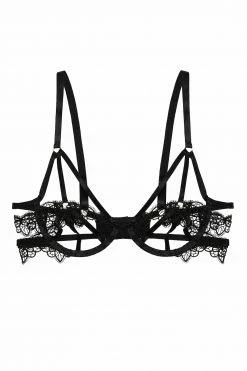 Flash Sale ๐ Hustler Becka Black Lace Trim Open Wired Bra New In ๐ 9 Hustler Becka Black Lace Trim Open Wired Bra New In