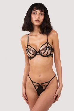 Flash Sale ๐ Hustler Becka Black Lace Trim Open Wired Bra New In ๐ 7 Hustler Becka Black Lace Trim Open Wired Bra New In