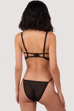 Hustler Tallie Black Lace Trim Brief