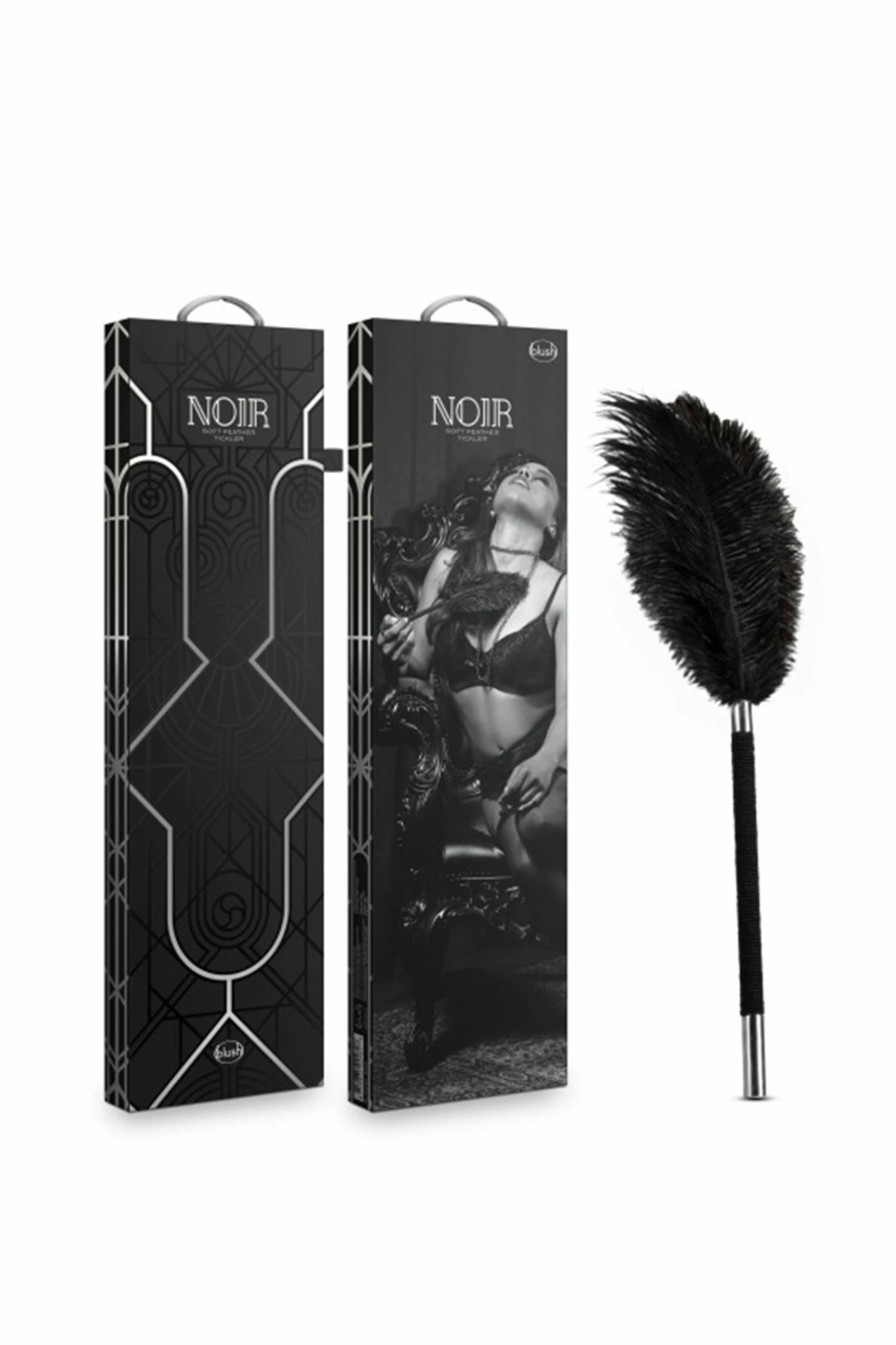 Brand new π Noir Black Soft Feather Tickler π― 2 Noir Black Soft Feather Tickler