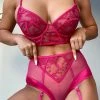 Felicity Hayward X PP New In Lyra Pink Longline Embroidery Bra