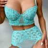 Felicity Hayward X PP New In Vega Aqua Lace And Frill Longline Bra