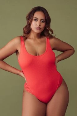 Kilo Brava Tigerlilly Orange Bodysuit