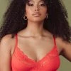 Kilo Brava New In Tigerlilly Orange V-Neck Bralette