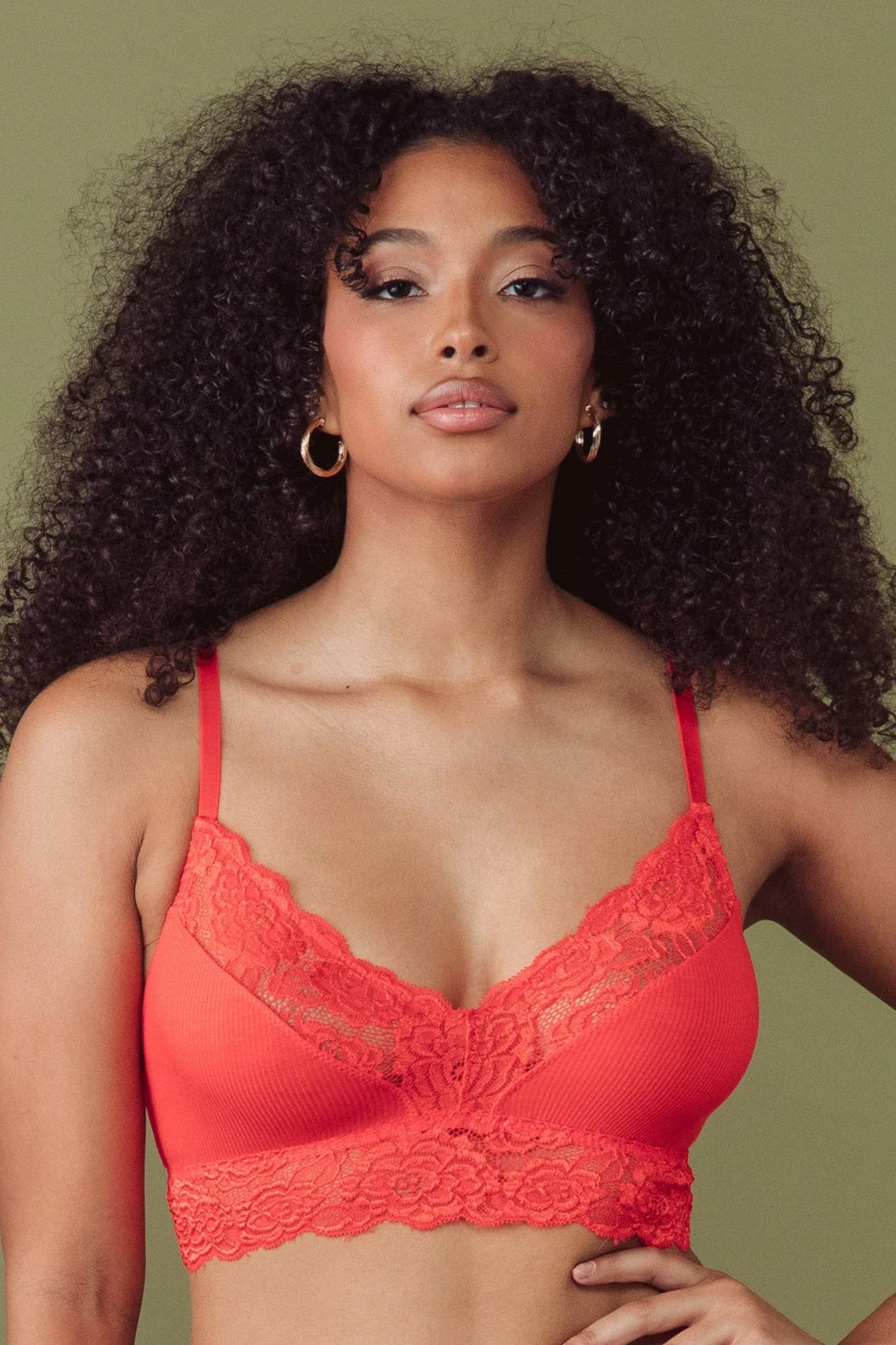 Brand new โค๏ธ Kilo Brava New In Tigerlilly Orange V-Neck Bralette ๐ฅ 1 Kilo Brava New In Tigerlilly Orange V-Neck Bralette