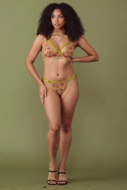 Kilo Brava New In Sequin Shell Embroidery Thong