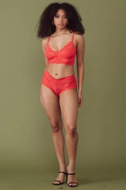 Kilo Brava Tigerlilly Orange High Waist Thong