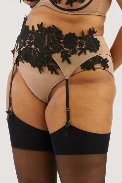 Flash Sale โจ Playful Promises Curve Exclusive Alaina Illusion Mesh And Black Applique Suspender ๐ 7 Playful Promises Curve Exclusive Alaina Illusion Mesh And Black Applique Suspender