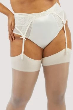 Playful Promises New In Ellery Pearl Suspender Belt