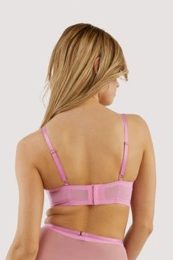 Playful Promises Eddie Pink Crossover Wrap Bra