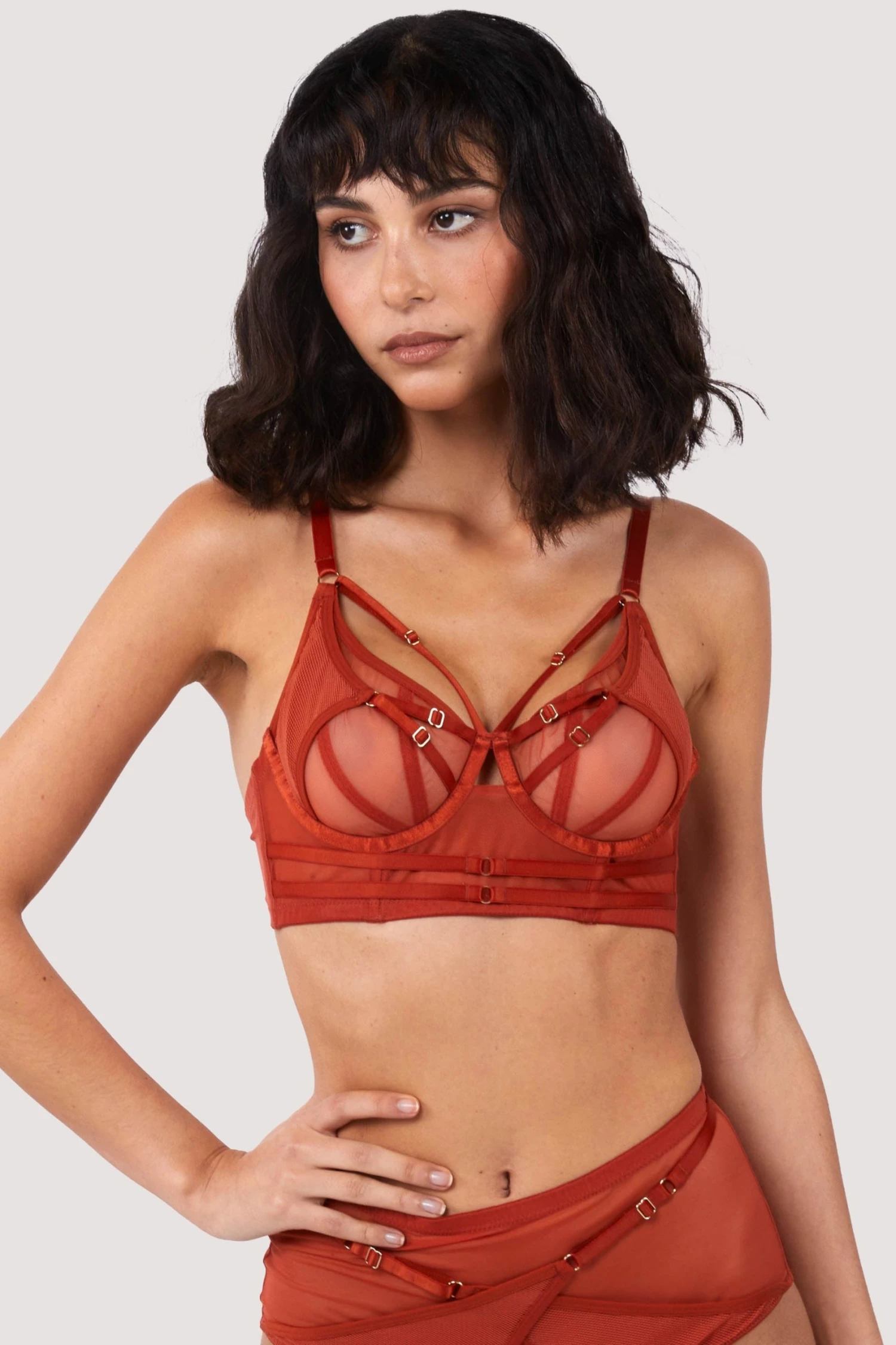 Best Sale ⭐ Playful Promises New In Eddie Rust Crossover Wrap Bra ✨ 5 Playful Promises New In Eddie Rust Crossover Wrap Bra