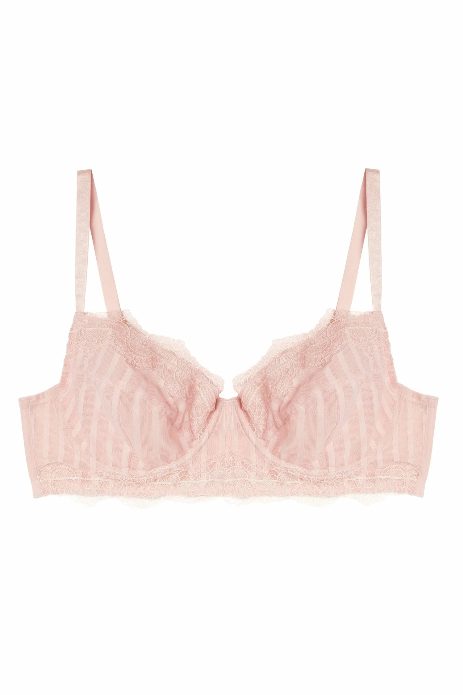 Best Sale ๐ Playful Promises Curve Exclusive Presley Pink Stripe And Lace Trim Bra ๐ 5 Playful Promises Curve Exclusive Presley Pink Stripe And Lace Trim Bra