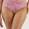 Playful Promises Eddie Pink Crossover Wrap High Waist Brief