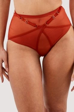 Playful Promises Eddie Rust Crossover Wrap High Waist Brief