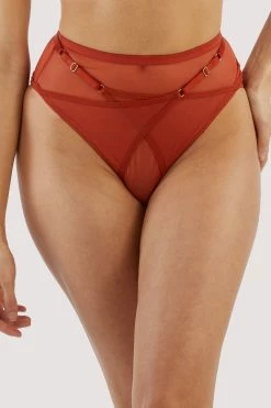 Playful Promises Eddie Rust Crossover Wrap High Waist Brief