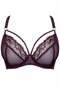 Scantilly Fascinate Plum Plunge Bra New In
