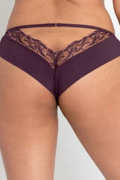 Scantilly New In Fascinate Plum Brazilian Brief