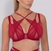 Scantilly By Curvy Kate Bras Black Magic Plunge Red Bra