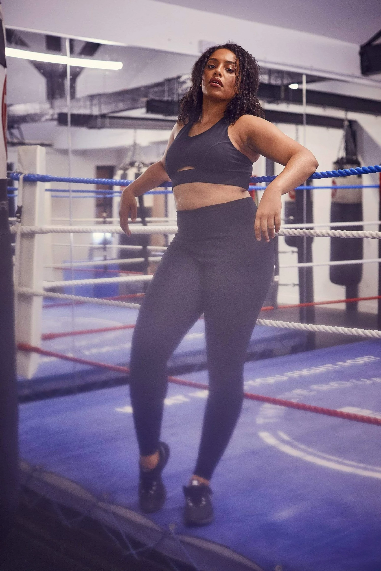 Top 10 ✨ Wolf & Whistle Activewear High Waist Leggings Black Curve ✨ 1 Wolf & Whistle Activewear High Waist Leggings Black Curve