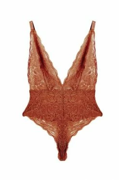 Wolf & Whistle Ariana Ginger Lace Body